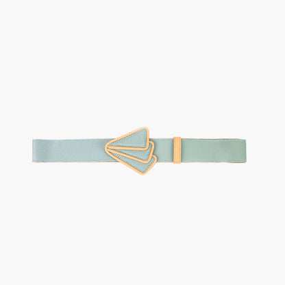 Cinto Feminino de Couro Calatrava Verde Agua