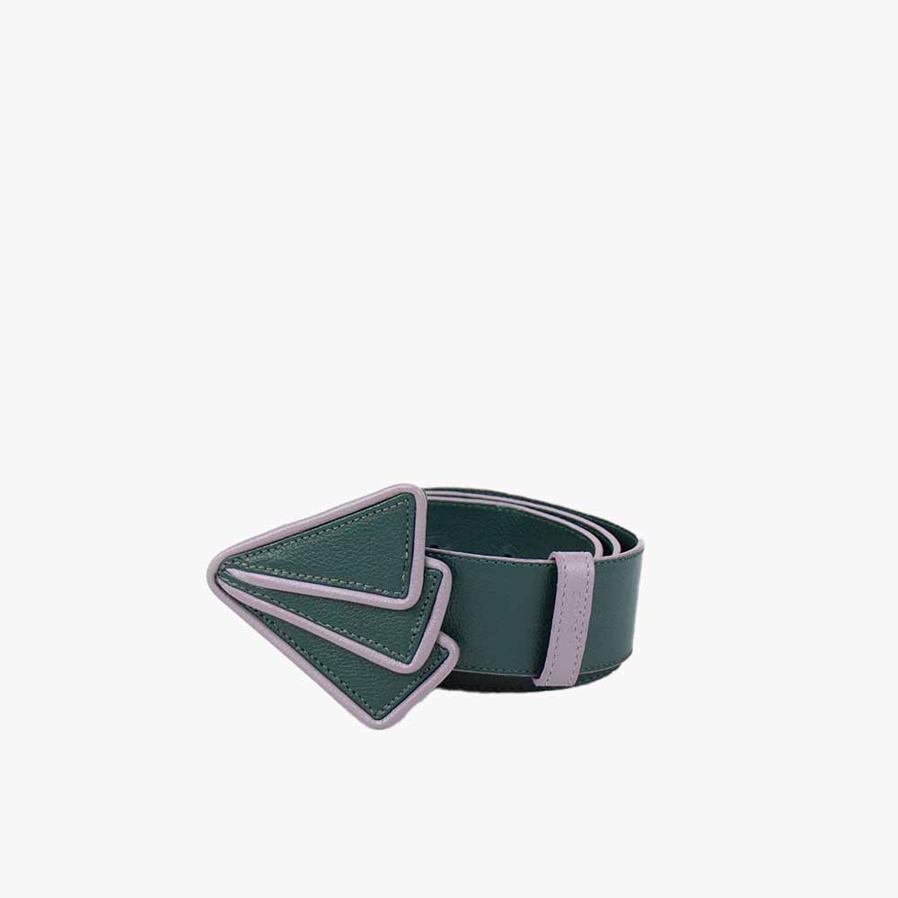 Cinto Feminino de Couro Calatrava Verde