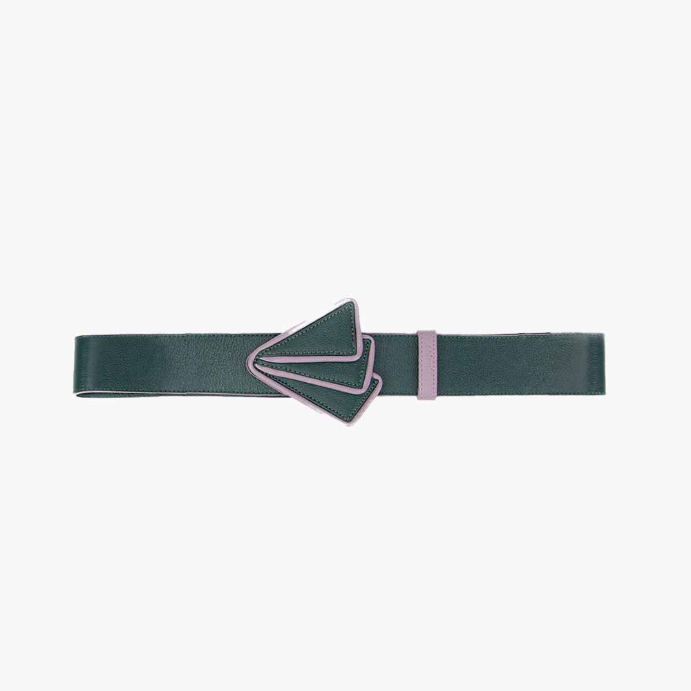 Cinto Feminino de Couro Calatrava Verde