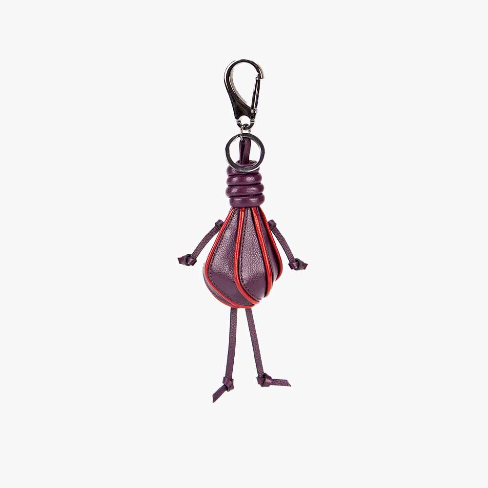 Chaveiro de Couro Calatravito Roxo