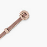 Cinto Fino Feminino de Couro Espanha Rosa Claro