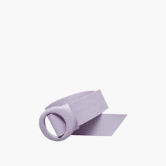 Cinto Fino Feminino de Couro Krystallos Lilás
