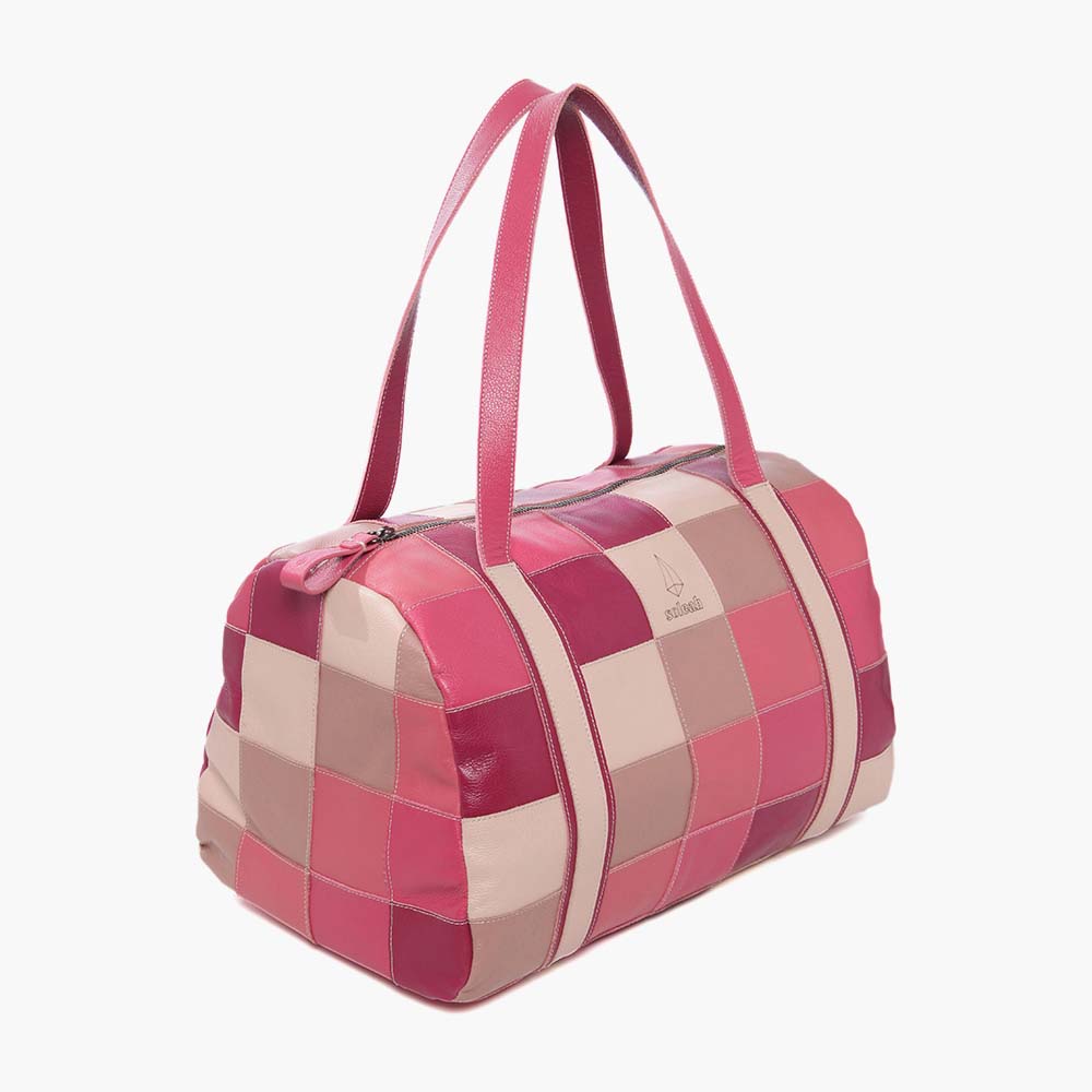 Mala de Viagem Upcycling Rosa Claro