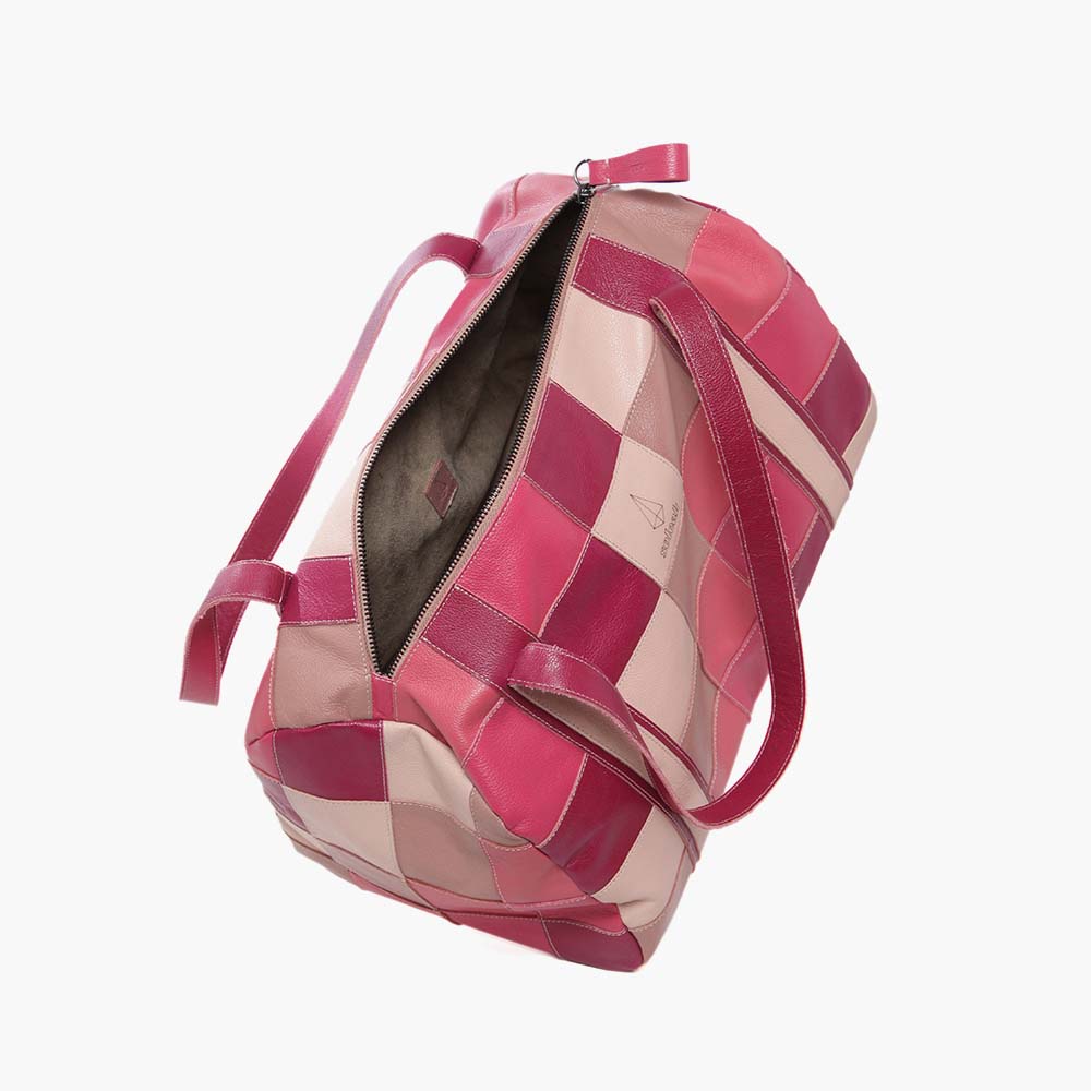 Mala de Viagem Upcycling Rosa Claro