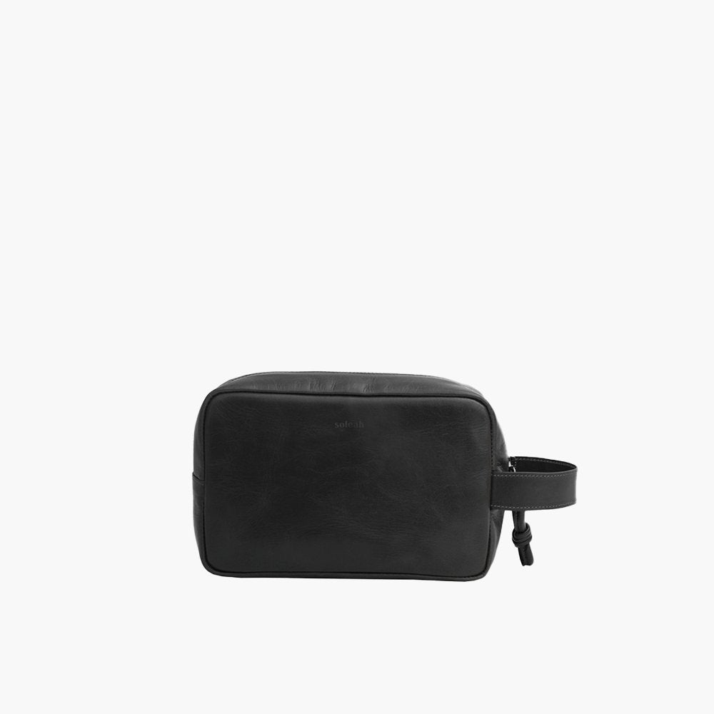 Necessaire de Couro Preto
