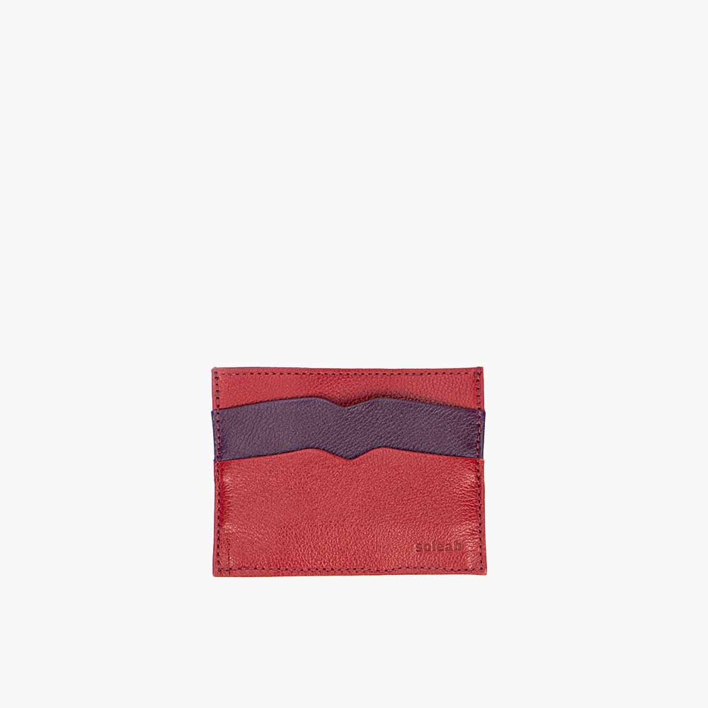 Porta Cartão de Couro Calatrava Vermelho