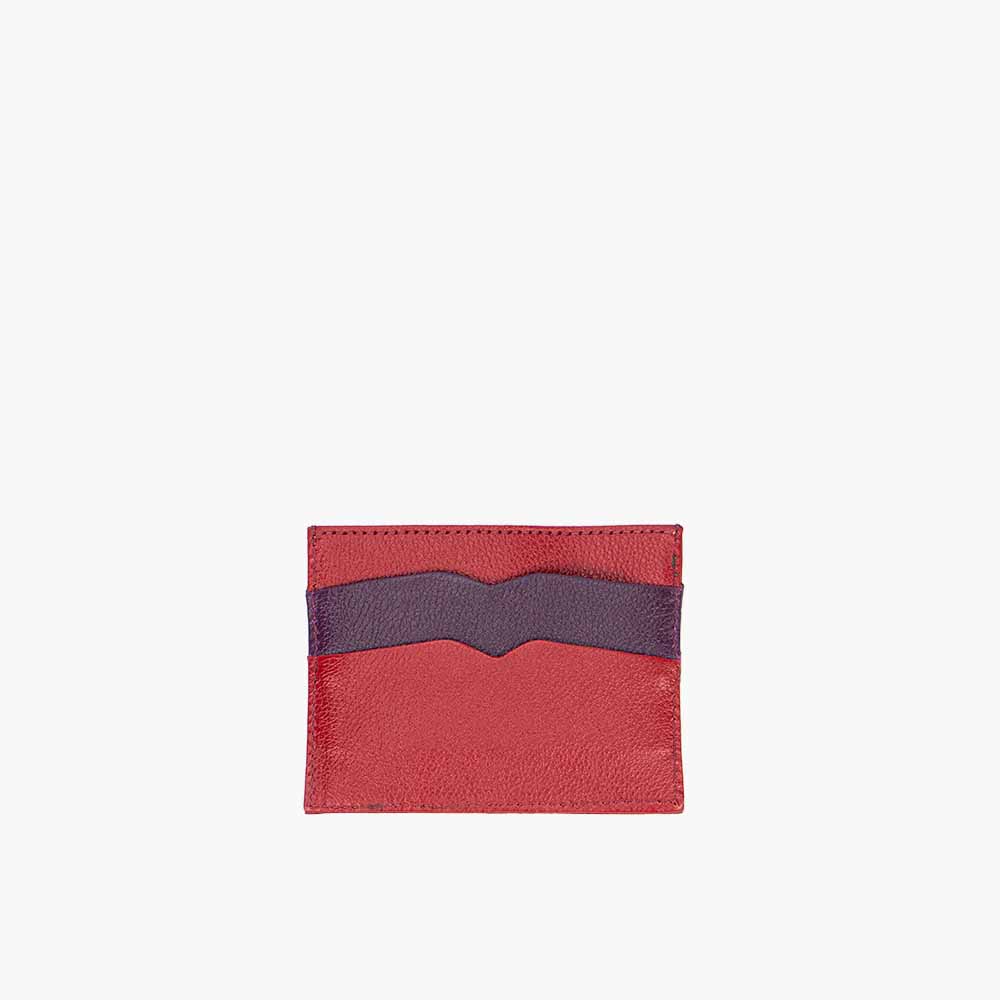 Porta Cartão de Couro Calatrava Vermelho