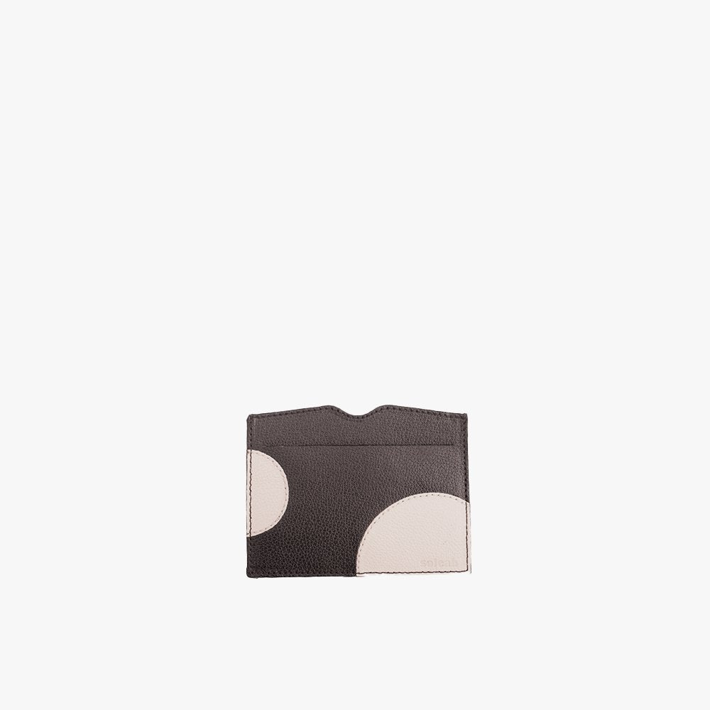 Porta Cartão Polka Preta com Off White