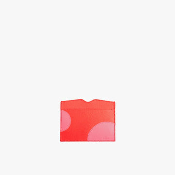 Porta Cartão Polka Vermelho Pop Red com Rosa Pink Gum