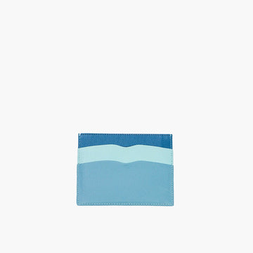 Porta Cartão de Couro Espanha Azul