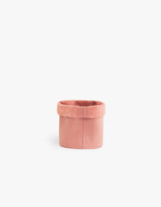 Cachepot de Couro Krystallos Rosa PP