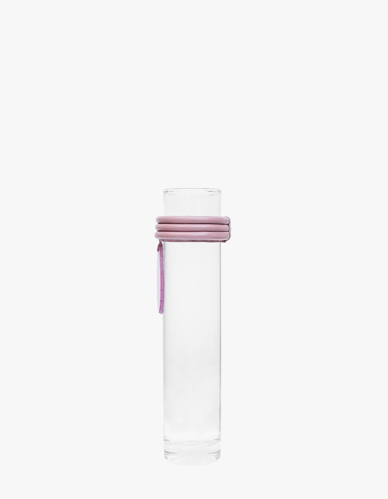 VASO ALTO DE VIDRO KRYSTALLOS ROSA