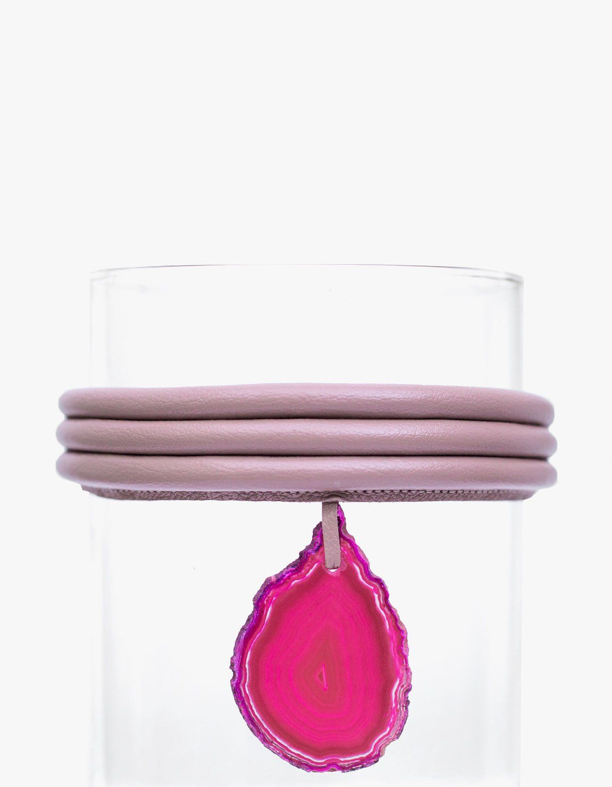 VASO DE VIDRO KRYSTALLOS ROSA