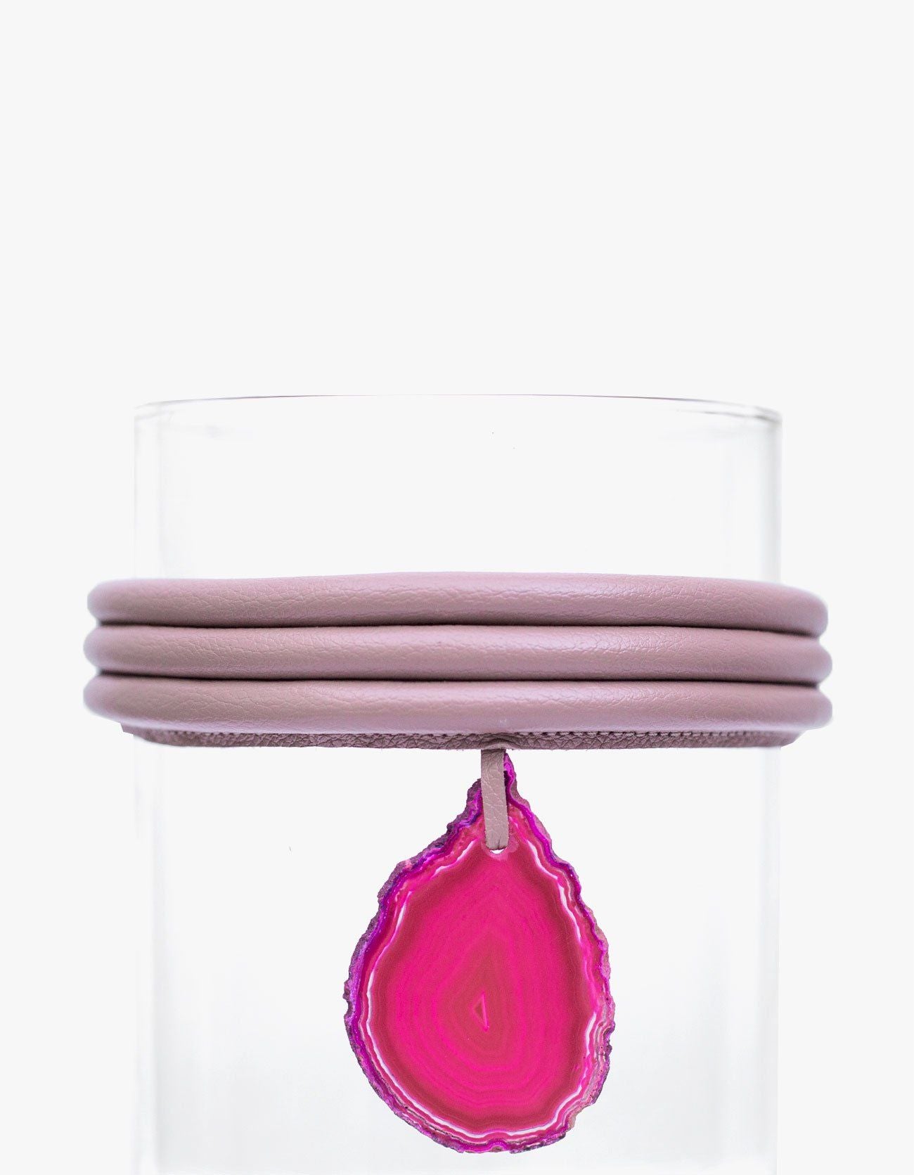 VASO DE VIDRO KRYSTALLOS ROSA