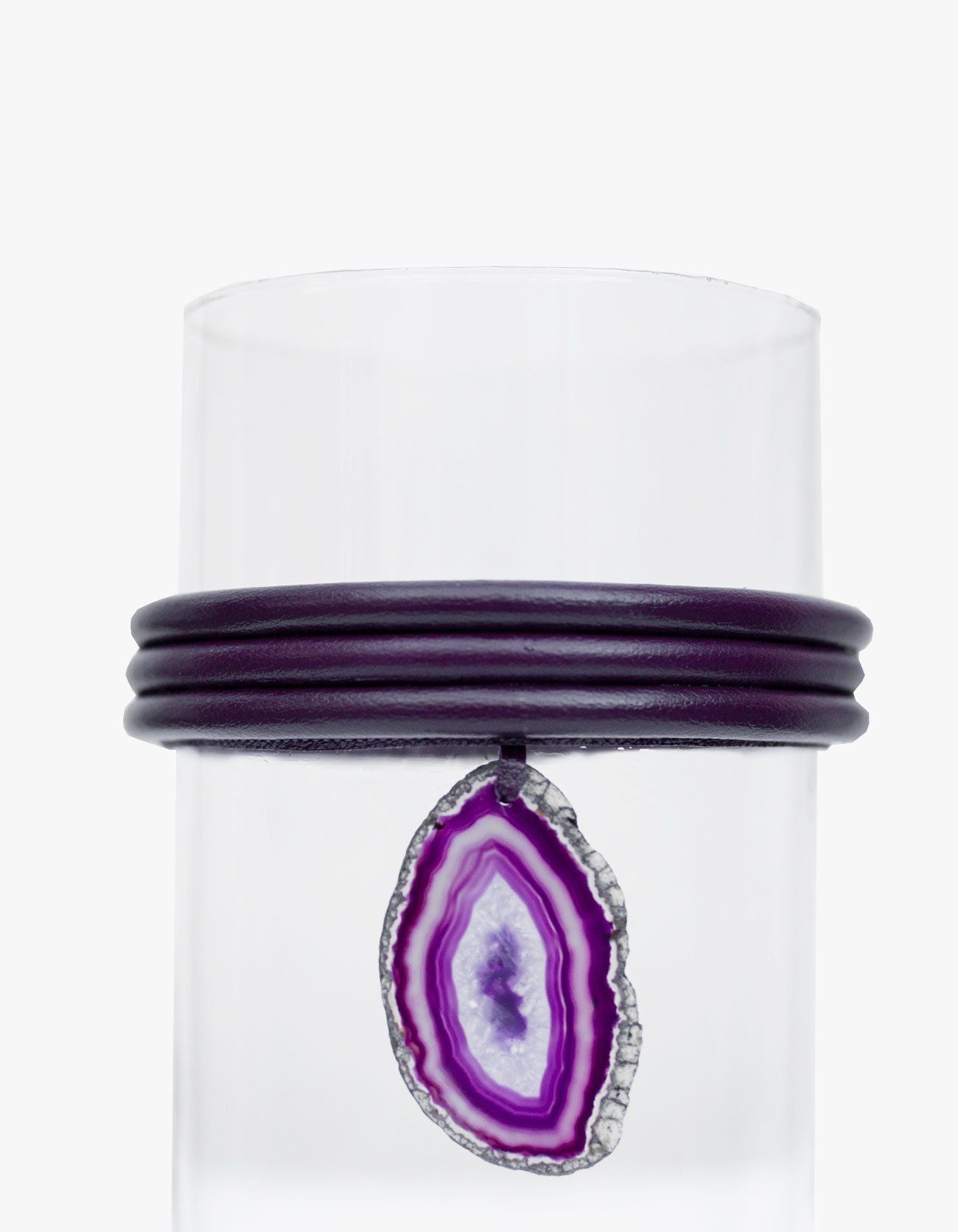 VASO DE VIDRO KRYSTALLOS ROXO