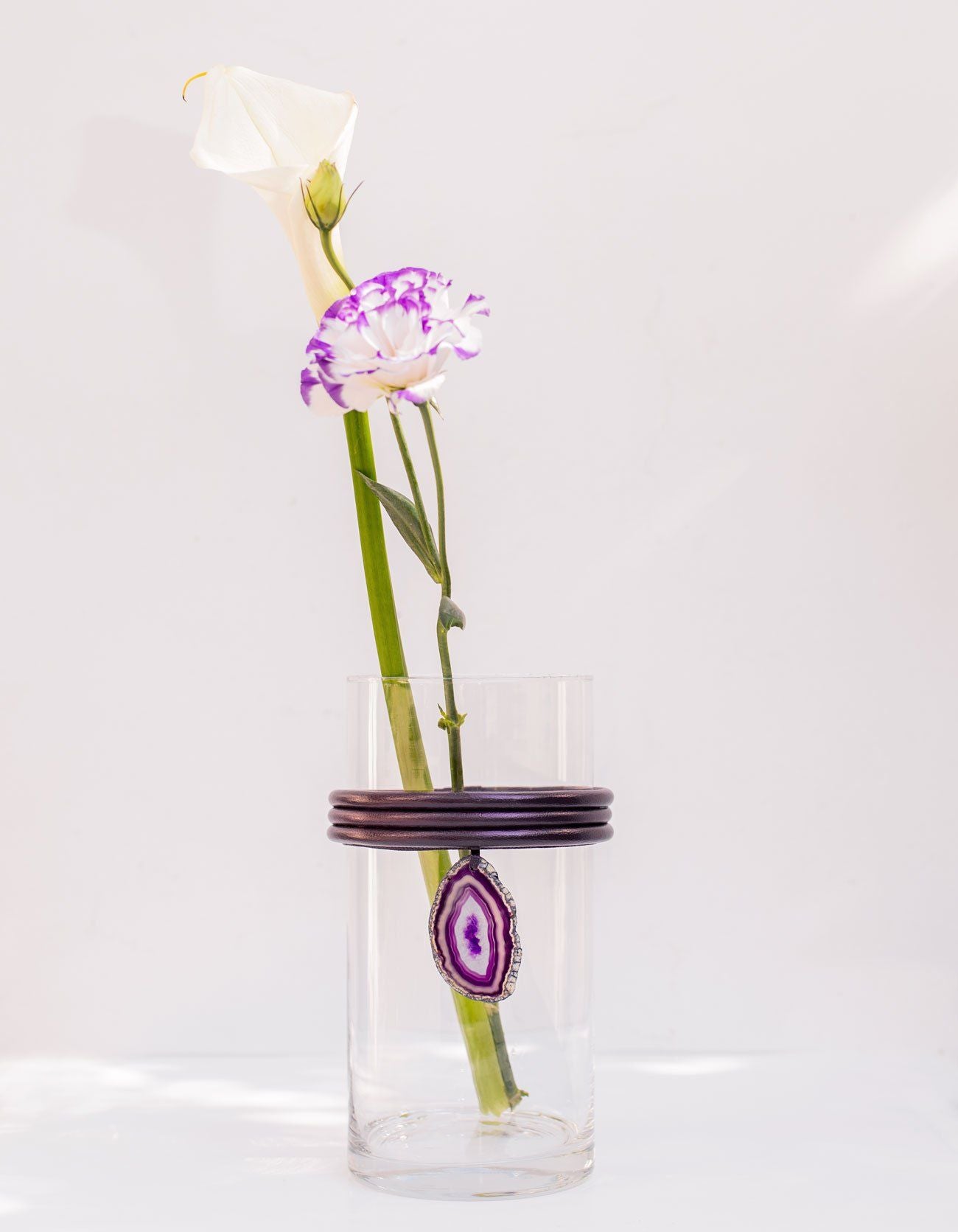 VASO DE VIDRO KRYSTALLOS ROXO